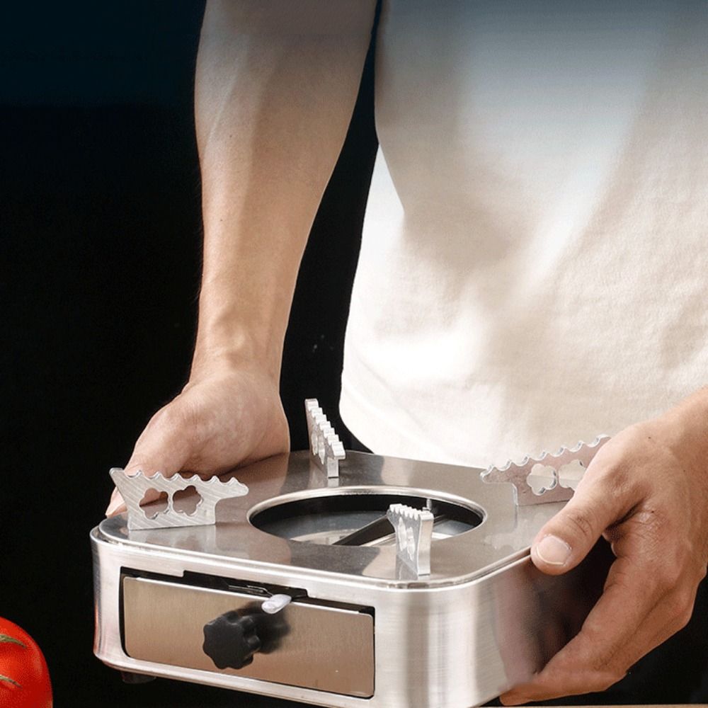 Camping Cooking Burner - 휴대용 사각 스테인리스 스틸 알코올 스토브