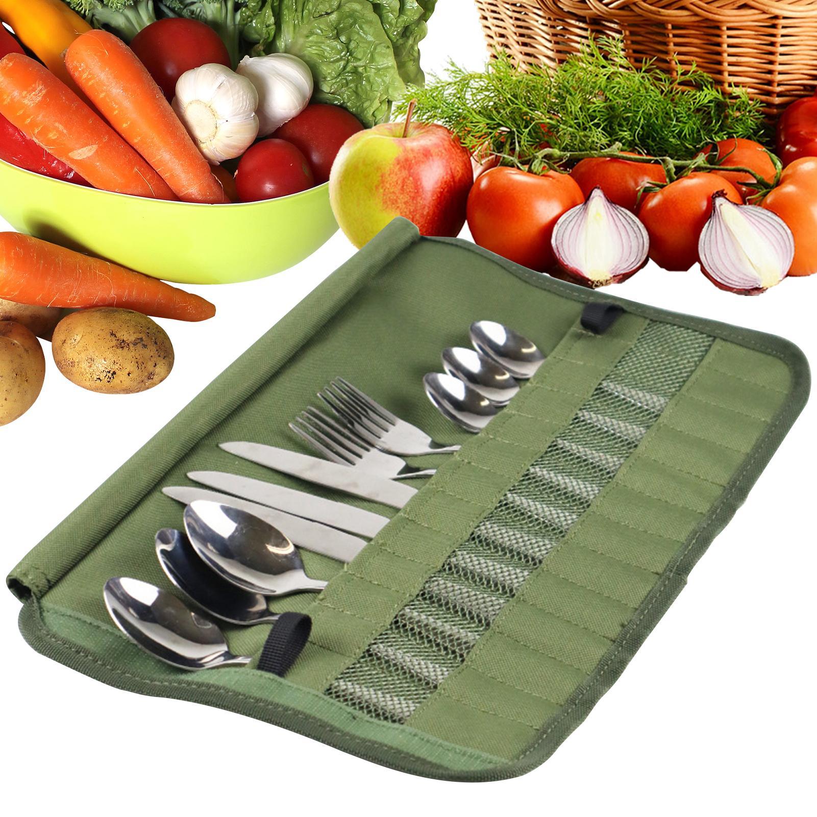 Camping Cooking Utensil Roll - 캠핑 식기류 롤백 주방 조리기구 세트
