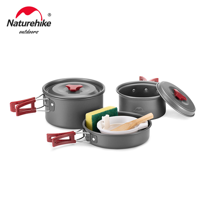 Camping Cooking And Dining Set - 네이처하이크 초경량 야외 캠핑 조리기구 냄비