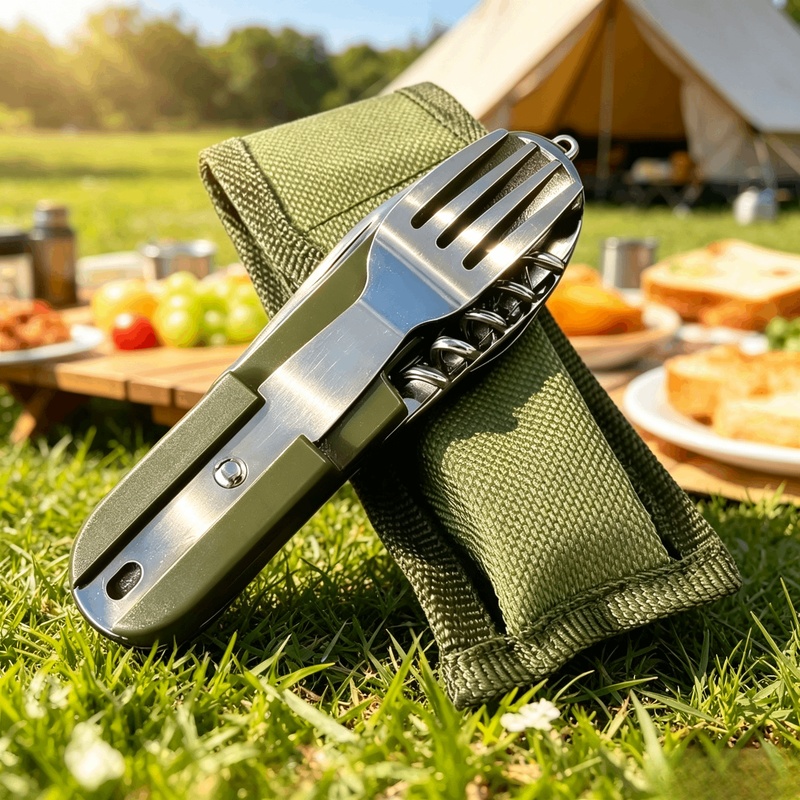 Camping Cooking Set Stainless Steel - 스테인리스 스틸 7 in 1 캠핑