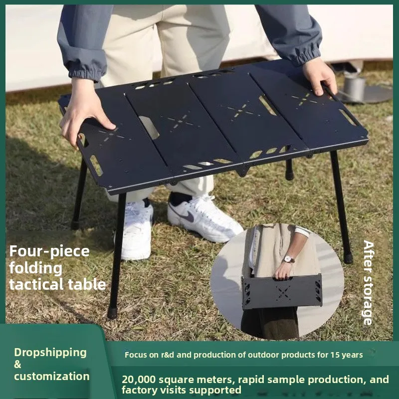 Camping Cooking Table Foldable - 알루미늄 합금 접이식 테이블, 야외 접이식