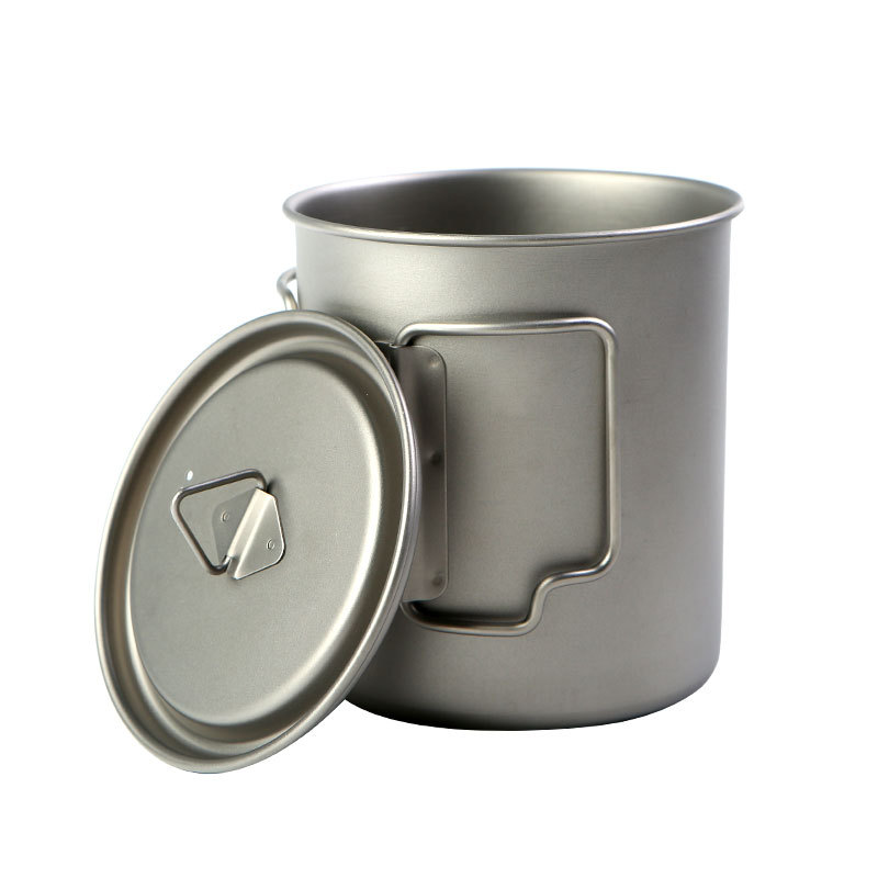 Camping Cooking Mug - 캠핑용 티타늄 컵, 요리 냄비, 초경량