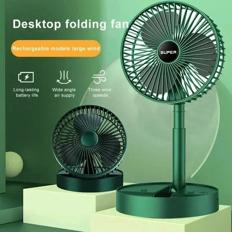 Camping Cooking Table Foldable - USB 접이식 전기 선풍기 냉풍 휴대용