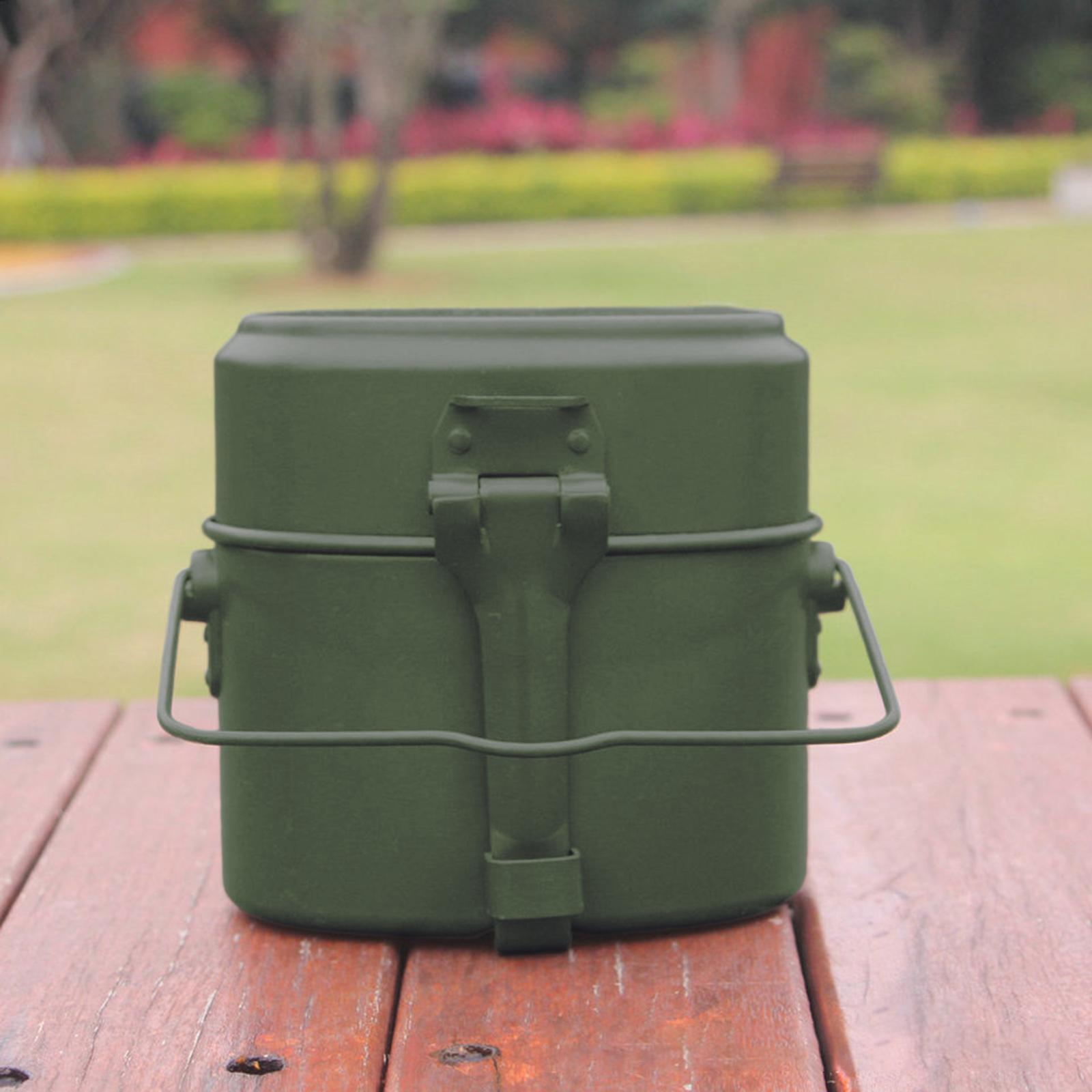 Camping Cooking Box Set - 야외용 조리기구 세트 알루미늄 도시락 보온팬
