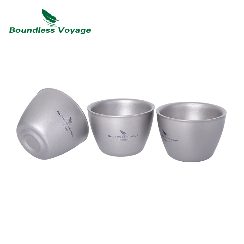 Camping Cooking Mug - 바운드리스 보야지 40ml 티타늄 티컵 미니