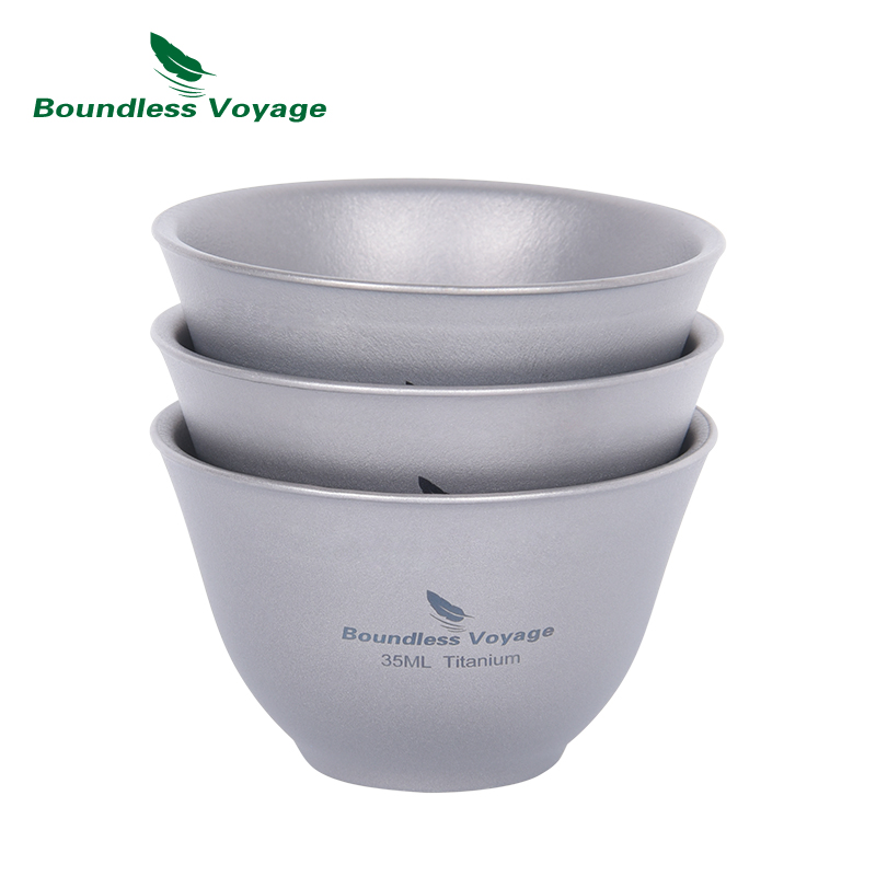 Camping Cooking Mug - 무한 항해 티타늄 티 컵 35ml