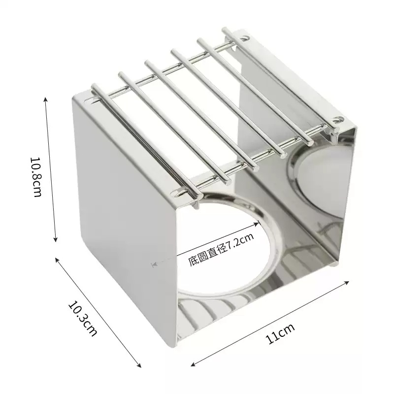 Camping Cooking Gear - 스테인리스 스틸 사각 커피 스토브 스탠드,