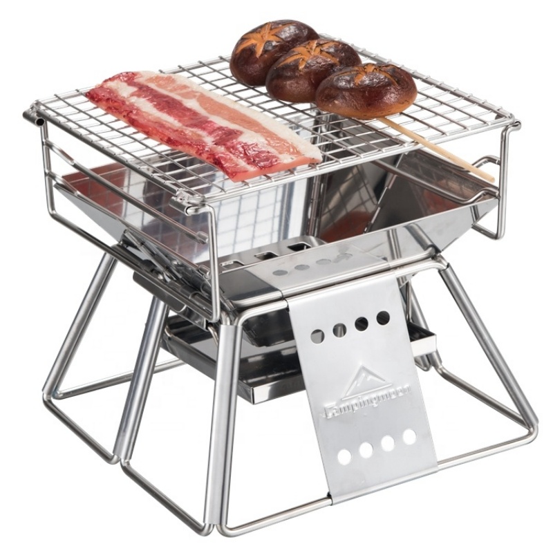 Camping Cooking Burner - Campingmoon 야외 캠핑 바비큐 숯 그릴,