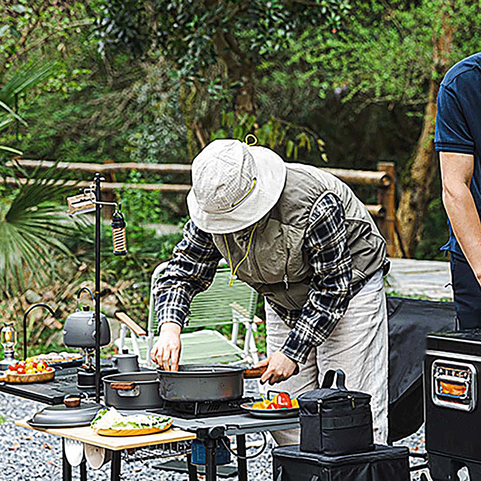 Camping Lightweight Cooking Pot - 캠핑 냄비 휴대용 대형 경량 이중층