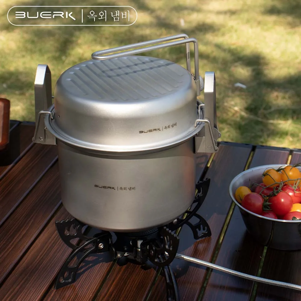 Camping Cooking Pot Stainless Steel - 야외 캠핑 다기능 김이 나고 튀김