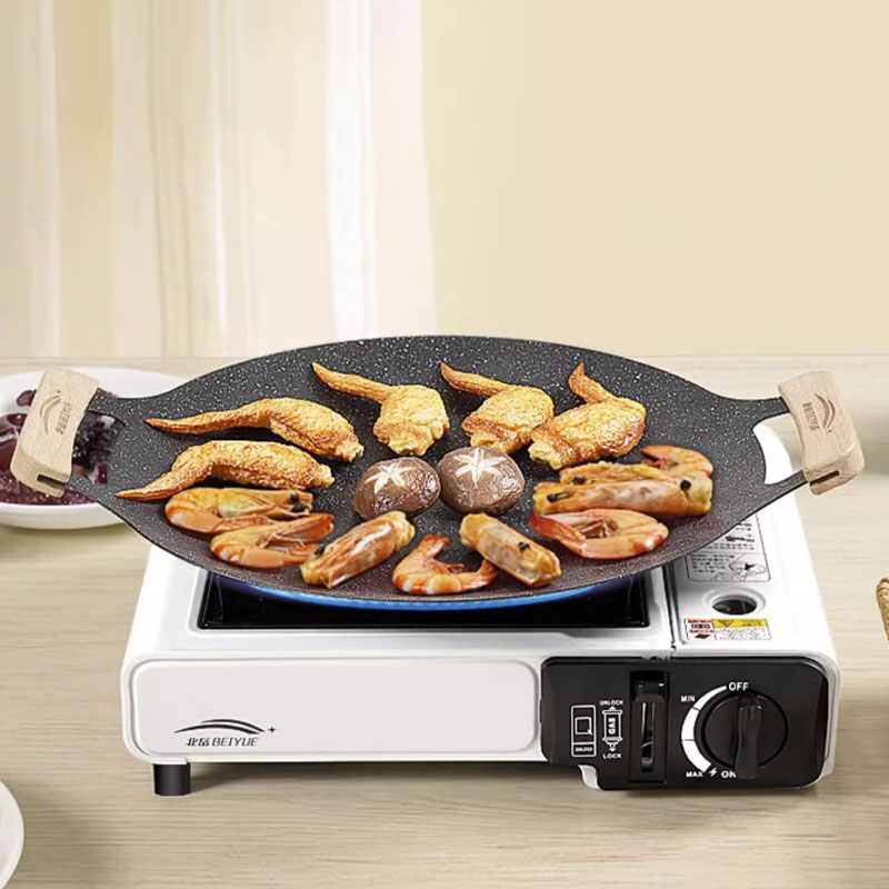 Camping Cooking And Eating - ﻿ 26/30/33CM 야외 캠핑 그릴 팬