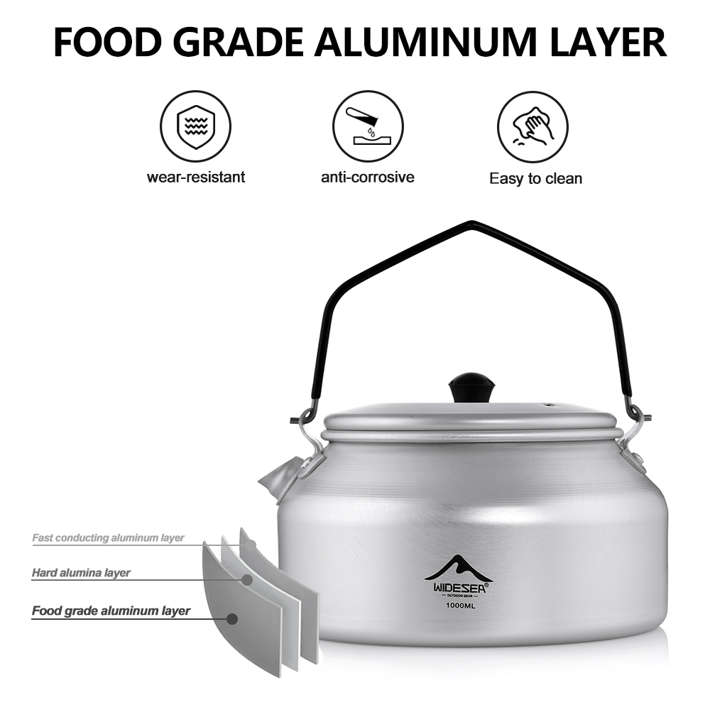 Camping Cooking Set 2 Person - 와이드씨 캠핑 아웃도어 1L 주전자 순수