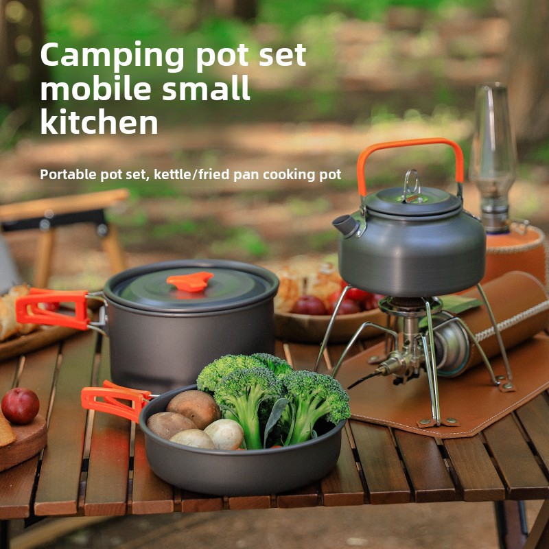Camping Cooking Set 2 Person - 야외 캠핑 조리기구 세트 2-3인용 휴대용