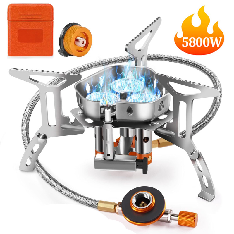 Camping Cooking Windshield - 5800W 고출력 캠핑 가스 스토브, 방풍