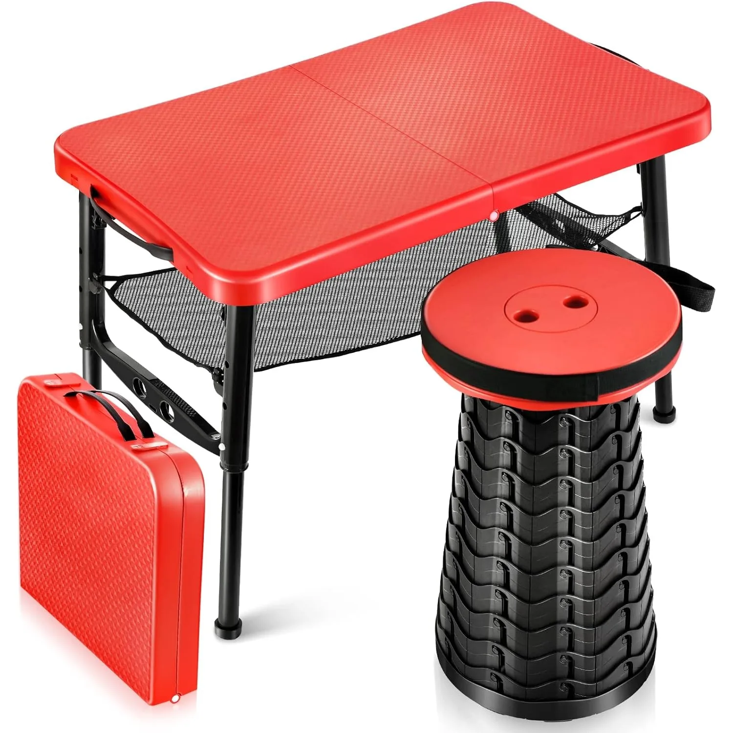 Camping Cooking Table Foldable - 개폐식 접이식 테이블 및 의자 세트