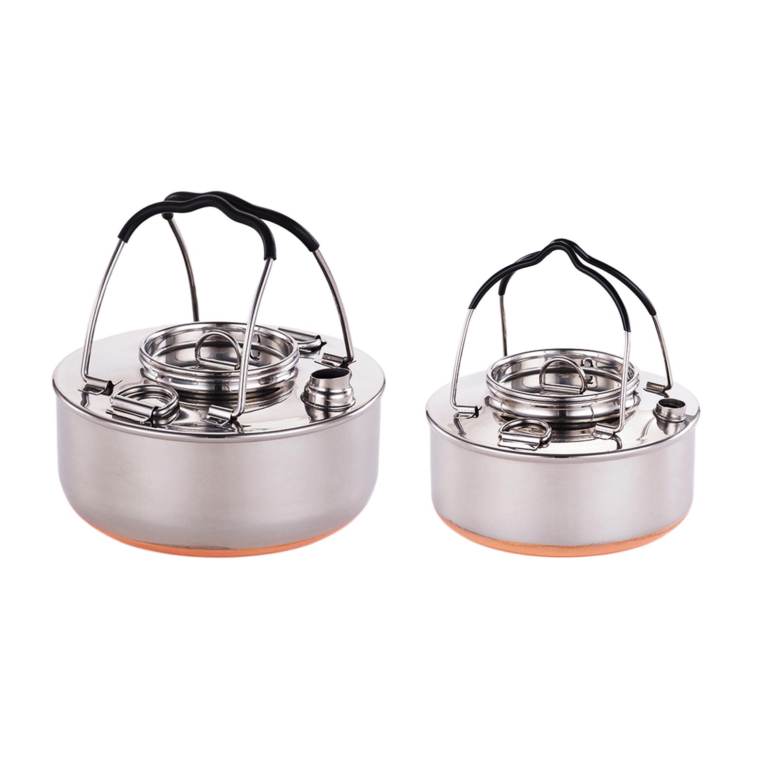 요리용 휴대용 주전자, 야외 바베큐 및 낚시용 경량 티 - Camping Lightweight Cooking Pot 리뷰 및 가격