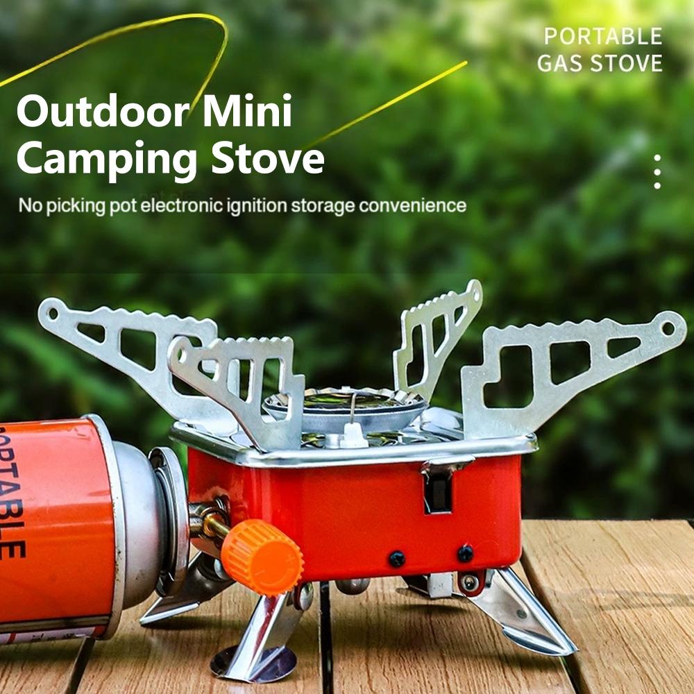 휴대용 접이식 방풍 캠핑 가스 스토브 대형 파워 버너  - Camping Cooking Wood Stove 리뷰 및 가격