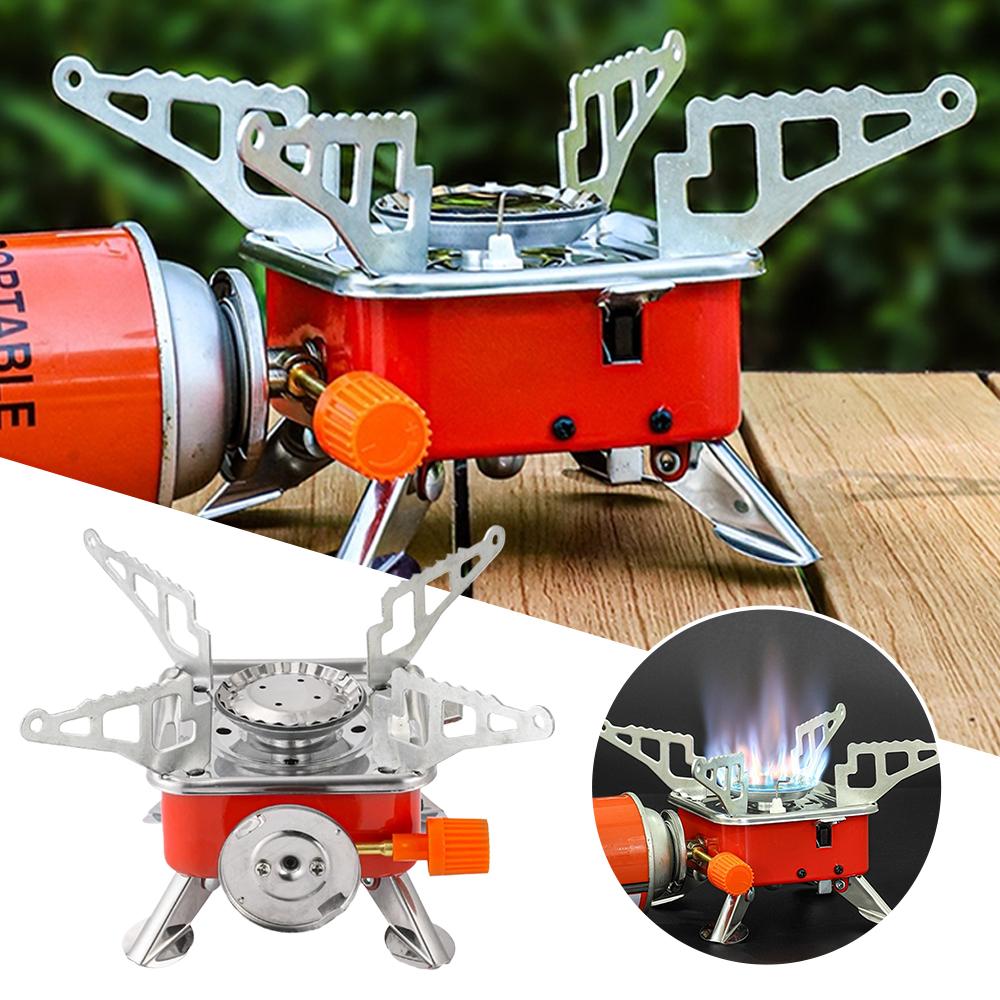 휴대용 접이식 방풍 캠핑 가스 스토브 대형 파워 버너  - Camping Cooking Wood Stove 리뷰 및 가격