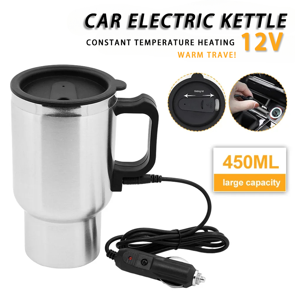 전기 난방 자동차 주전자 DC 12V 450ml 차량  - Camping Cooking Mug 리뷰 및 가격