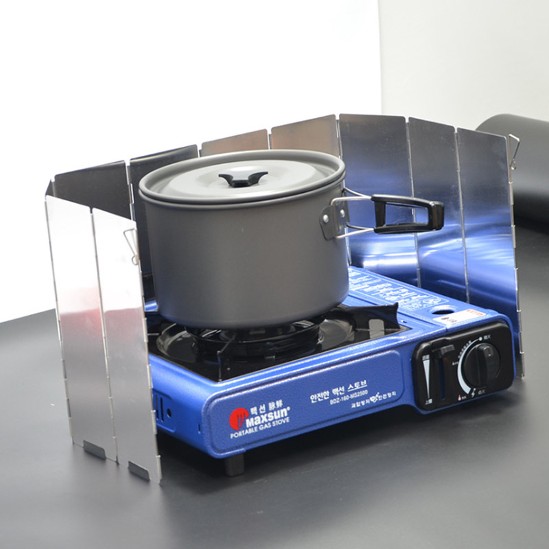 9 플레이트 가스 스토브 바람 방패 7.5*13.5cm - Camping Cooking Windshield 리뷰 및 가격