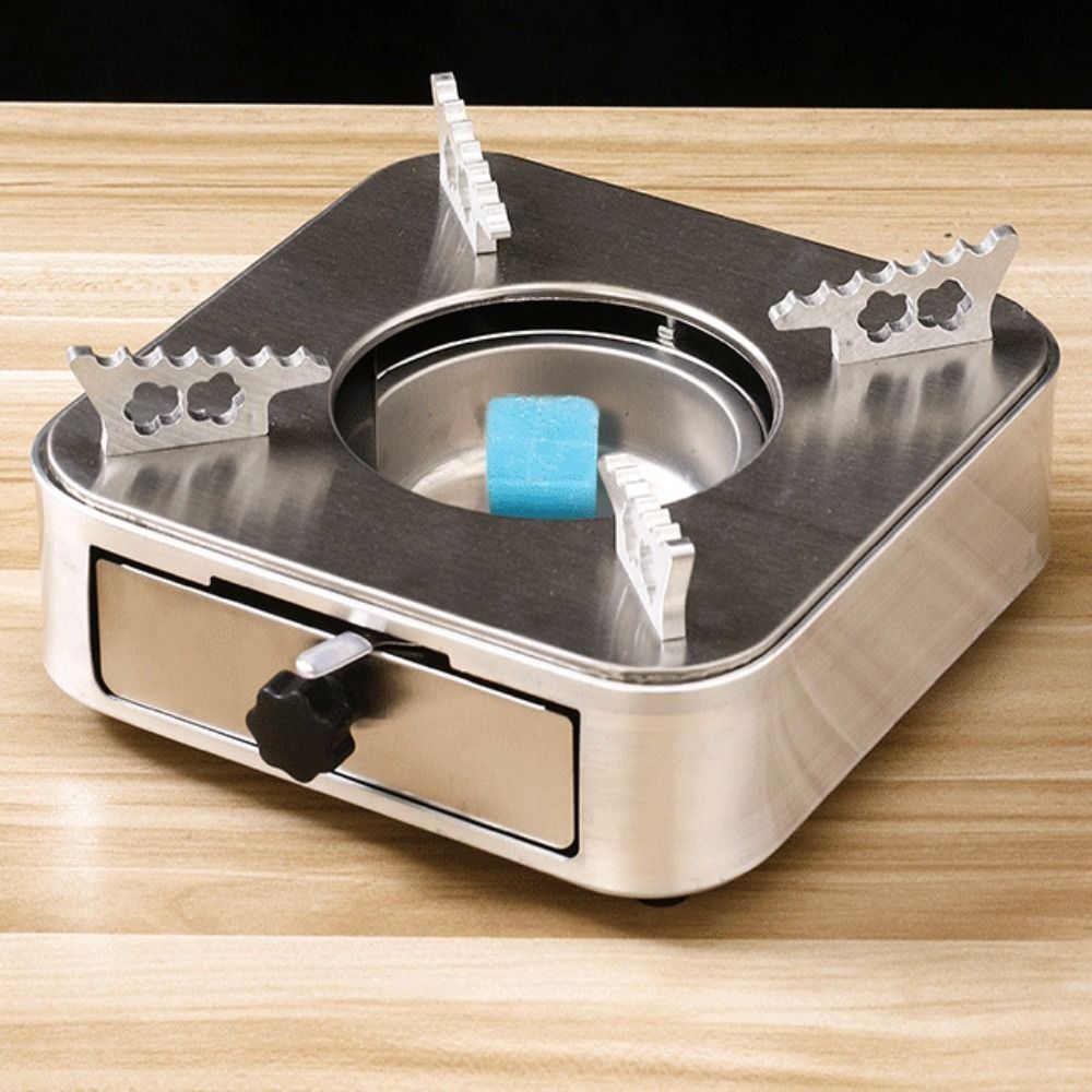 휴대용 사각 스테인리스 스틸 알코올 스토브 서랍형 실버 - Camping Cooking Burner 리뷰 및 가격