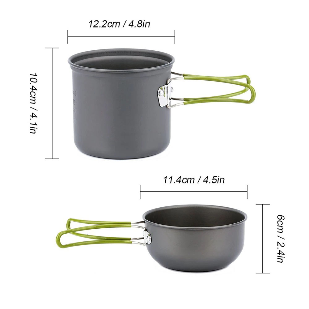 캠핑 조리기구 엉망 키트 초경량 캠핑 냄비 세트 하이킹 - Camping Cooking Gear Set 리뷰 및 가격