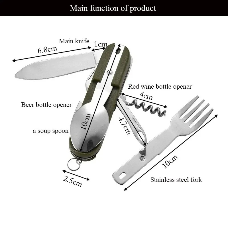 스테인리스 스틸 7 in 1 캠핑 식기 세트 접이식 다 - Camping Cooking Set Stainless Steel 리뷰 및 가격