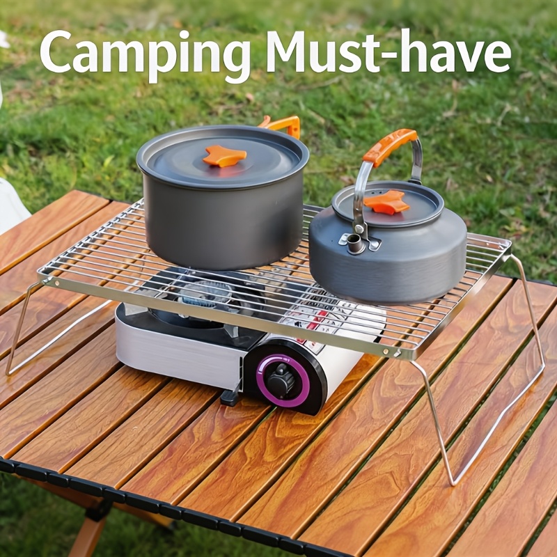 휴대용 접이식 스테인리스 캠프파이어 스탠드 – 하이킹, - Camping Cooking Gear 리뷰 및 가격