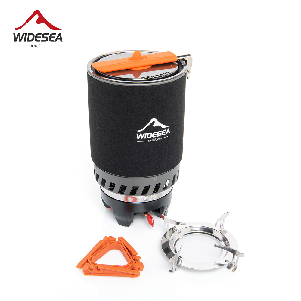 열교환기가 있는 와이드시 캠핑 쿠킹 시스템, 야외 가스 - Camping Cooking Set 2 Person 리뷰 및 가격