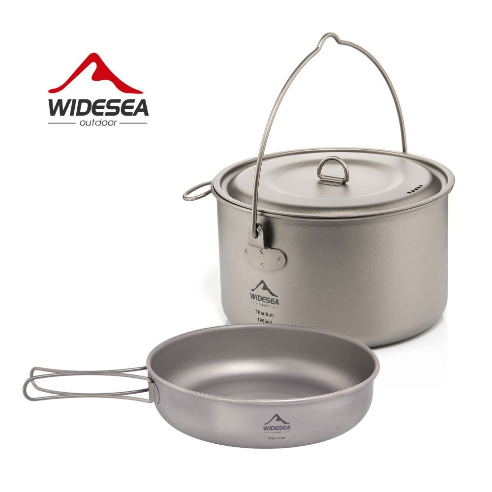 Widesea 캠핑 식기 티타늄 조리기구 세트, 관광  - Camping Cooking Pot Stainless Steel 리뷰 및 가격