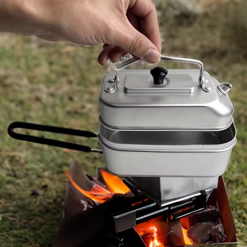 초경량 휴대용 피크닉 캠핑 관광 주전자, 티팟 커피 포 - Camping Cooking Set Stainless Steel 리뷰 및 가격