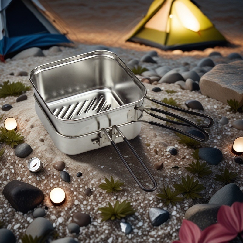 야외 요리용 스테인리스 캠핑 냄비 세트 경량 1.1L  - Camping Lightweight Cooking Pot 리뷰 및 가격