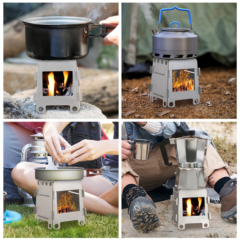 캠핑 난로 나무 난로 알코올 난로 스테인레스 스틸 휴대 - Camping Cooking Wood Stove 리뷰 및 가격