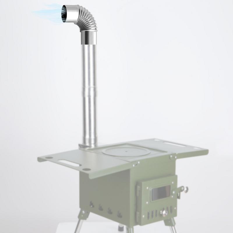 60/75mm 스테인레스 스틸 90도 팔꿈치 굴뚝 라이 - Camping Cooking Wood Stove 리뷰 및 가격