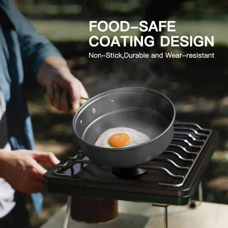 캠핑 요리 세트, 야외 주방용품 세트, 알루미늄 휴대용 - Camping Cooking Pot Stainless Steel 리뷰 및 가격