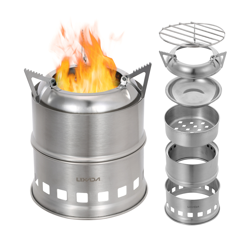Lixada 스테인레스 스틸 목재 스토브, 캠핑 알코올 - Camping Cooking Wood Stove 리뷰 및 가격