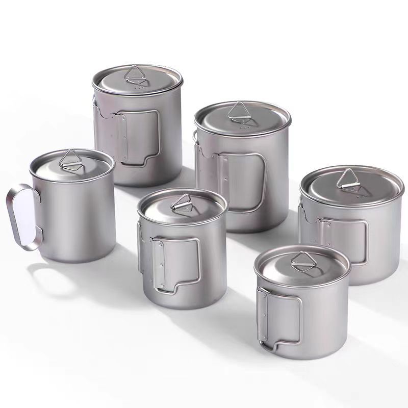 경량 야외 티타늄 냄비 300ml 450ml 750ml - Camping Cooking Mug 리뷰 및 가격