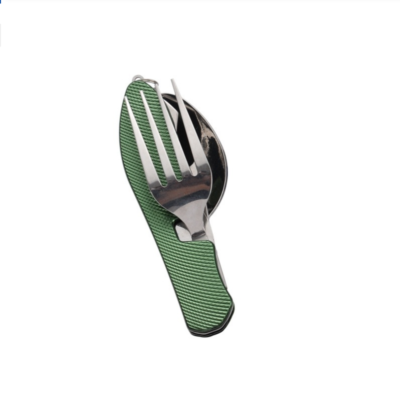 접이식 스테인리스 스틸 수저 세트, 일체형 휴대용 나이 - Camping Cooking Set Stainless Steel 리뷰 및 가격