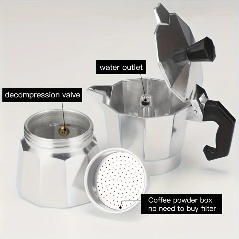 클래식 알루미늄 모카포트 50-300ML 가정용 스토브 - Camping Cooking Gear 리뷰 및 가격