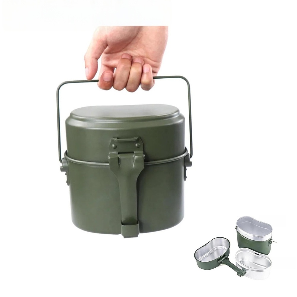 3개 알루미늄 도시락 세트 630ML 휴대용 컴팩트 조 - Camping Cooking Box Set 리뷰 및 가격