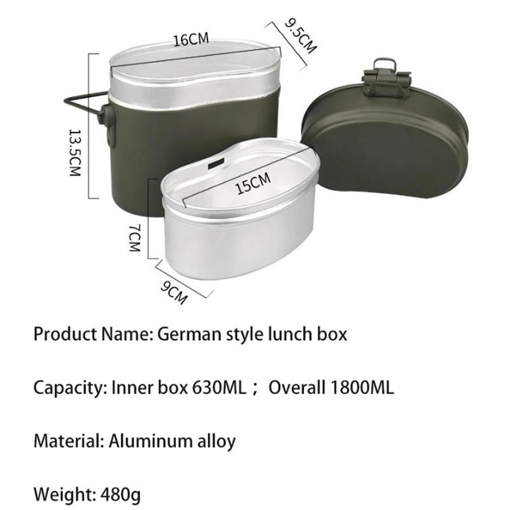 3개 알루미늄 도시락 세트 630ML 휴대용 컴팩트 조 - Camping Cooking Box Set 리뷰 및 가격