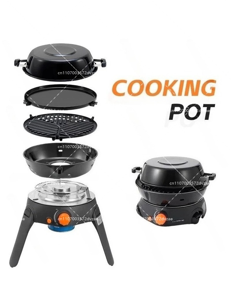 야외 다기능 가스 스토브 캠핑 바베큐 그릴 6종 접이식 - Camping Cooking Gear 리뷰 및 가격