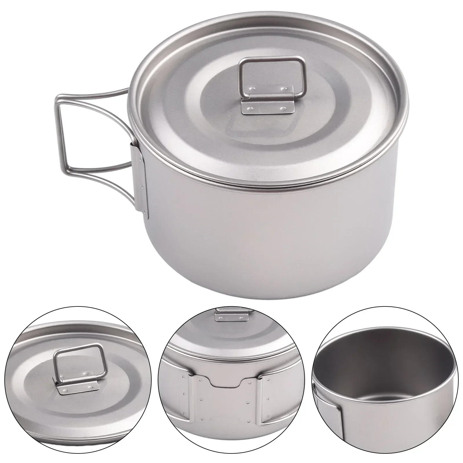 접이식 손잡이가 있는 티타늄 그릇, 캠핑 그릇, 뚜껑  - Camping Cooking Bowl 리뷰 및 가격