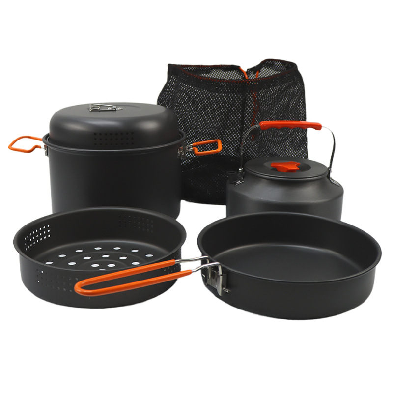 야외 조리기구 세트, 캠핑 요리 냄비 주전자, 스티머  - Camping Cooking Pot 리뷰 및 가격