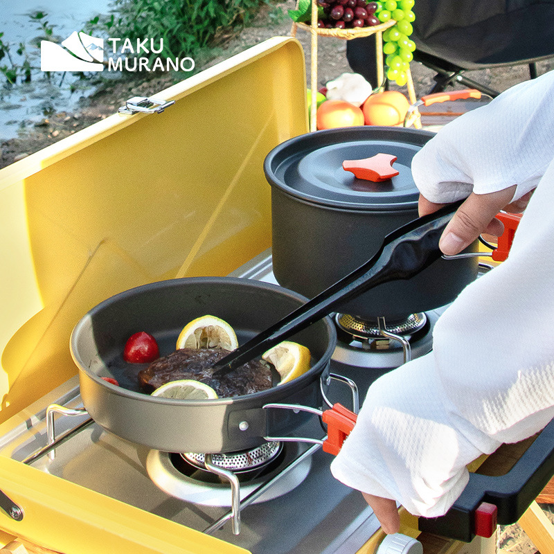 캠핑 조리기구 세트 야외 요리 초경량 알루미늄 냄비 주 - Camping Cooking Set Stainless Steel 리뷰 및 가격