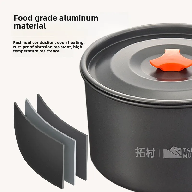 캠핑 조리기구 세트 야외 요리 초경량 알루미늄 냄비 주 - Camping Cooking Set Stainless Steel 리뷰 및 가격