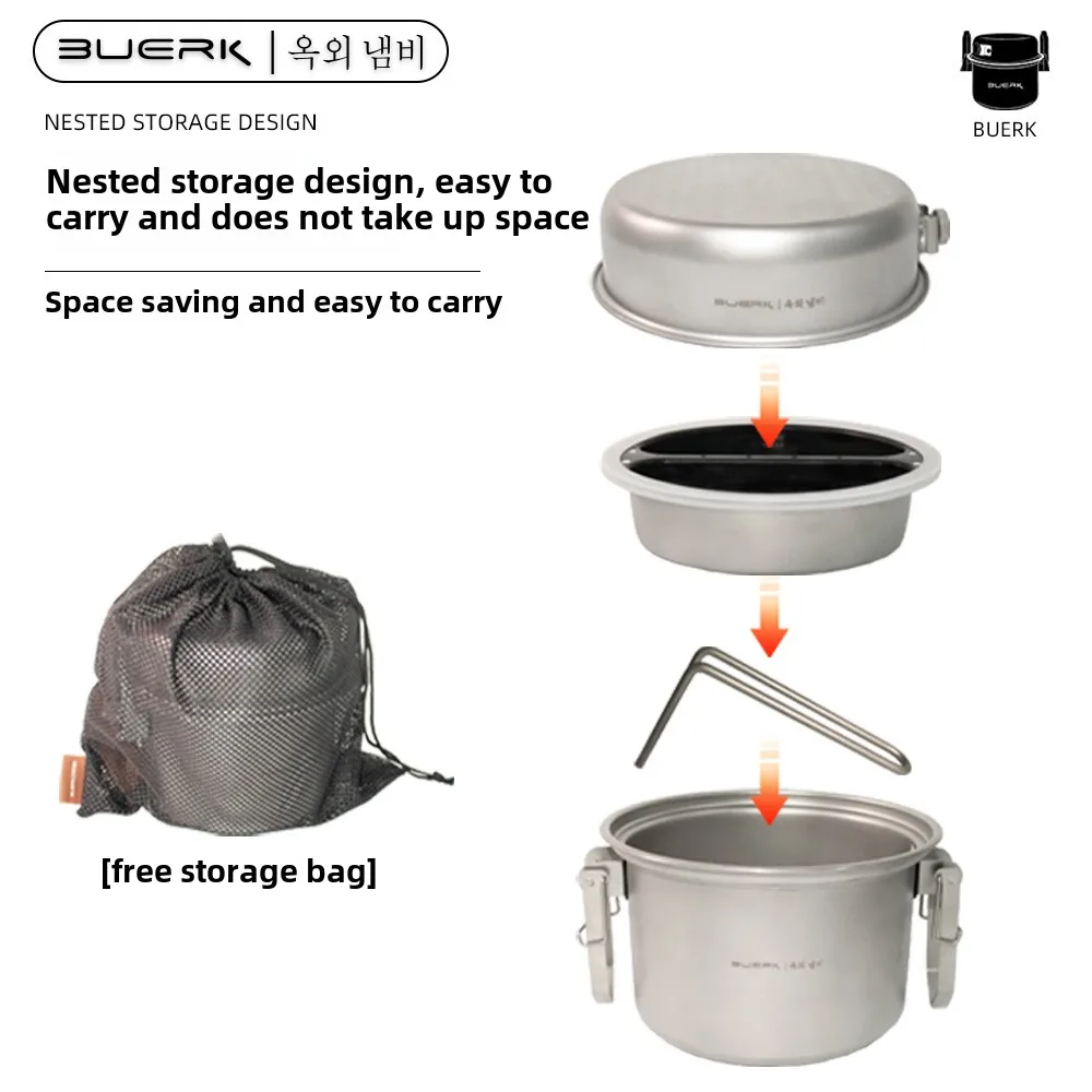 야외 캠핑 다기능 김이 나고 튀김 냄비, 조림 밥 요리 - Camping Cooking Pot Stainless Steel 리뷰 및 가격