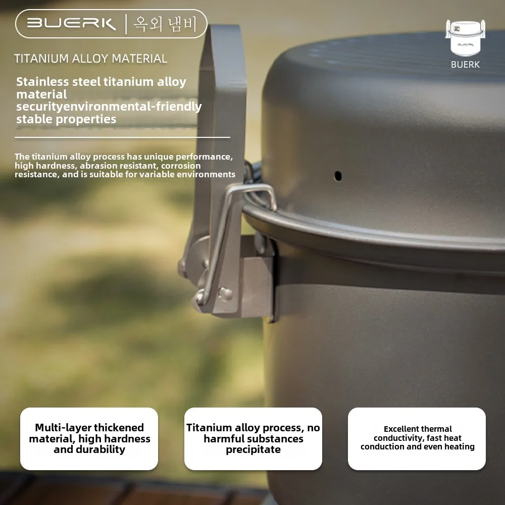 야외 캠핑 다기능 김이 나고 튀김 냄비, 조림 밥 요리 - Camping Cooking Pot Stainless Steel 리뷰 및 가격
