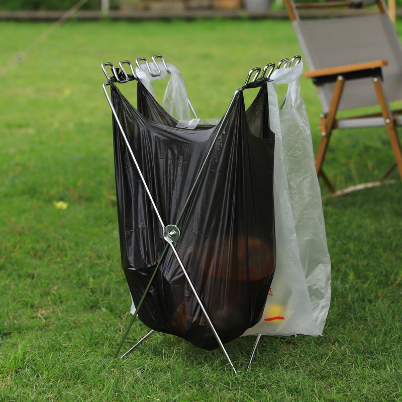 휴대용 접이식 쓰레기 봉투 홀더, 캠핑 바베큐 피크닉  - Camping Cooking Lightweight 리뷰 및 가격