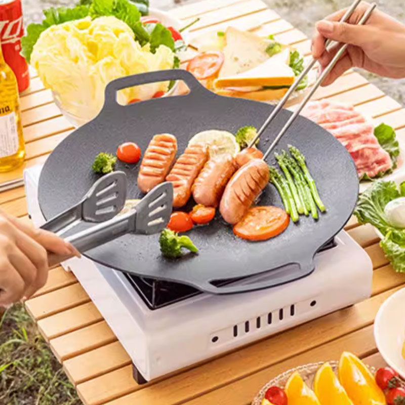    26/30/33CM 야외 캠핑 그릴 팬 한국식  - Camping Cooking And Eating 리뷰 및 가격
